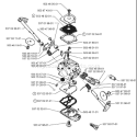 Page B Diagram and Parts List for 322C 322 C 1999-03 Husqvarna Trimmer