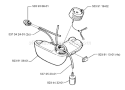 Page F Diagram and Parts List for 322C 322 C 1999-03 Husqvarna Trimmer
