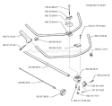 Page H Diagram and Parts List for 322R 322 R 106 25 68-62 -1999-03 Husqvarna Trimmer