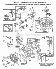 Page C Diagram and Parts List for 3266A89 1998 Husqvarna Lawn Mower