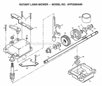 Page H Diagram and Parts List for 3266A89 1998 Husqvarna Lawn Mower