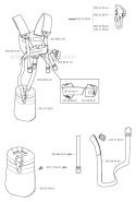 Harness Diagram and Parts List for 326RJX 2004-03 Husqvarna Brush Cutter