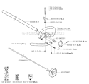 Shaft Diagram and Parts List for 326RJX 2004-03 Husqvarna Brush Cutter