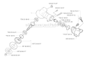 Bevel Gear Diagram and Parts List for 326RJX 2004-03 Husqvarna Brush Cutter