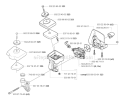 Carburetor  Air Filter Diagram and Parts List for 326RJX 2004-03 Husqvarna Brush Cutter