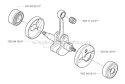 Crankshaft Diagram and Parts List for 326RJX 2004-03 Husqvarna Brush Cutter
