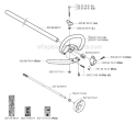 Shaft  Handle Diagram and Parts List for 326RJX 2006-04 Husqvarna Brush Cutter