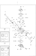 Carburetor Diagram and Parts List for 326RJX 2006-04 Husqvarna Brush Cutter