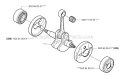 Crankshaft Diagram and Parts List for 326RJX 2006-04 Husqvarna Brush Cutter