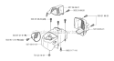 Cylinder Cover Diagram and Parts List for 326RJX 2006-04 Husqvarna Brush Cutter