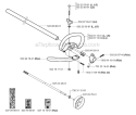 Shaft  Handle Diagram and Parts List for 326RJX 2007-01 Husqvarna Brush Cutter