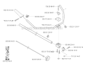 Shaft  Handle Diagram and Parts List for 326RX 2001-03 Husqvarna Brush Cutter