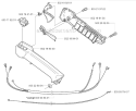 Throttle Contorls Diagram and Parts List for 326RX 2001-03 Husqvarna Brush Cutter