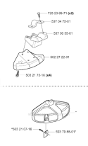 Accessories 2 Diagram and Parts List for 326RX 2001-03 Husqvarna Brush Cutter