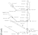 Shaft  Handle Diagram and Parts List for 326RX 2002-08 Husqvarna Brush Cutter
