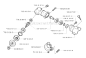 Bevel Gear Diagram and Parts List for 326RX 2002-08 Husqvarna Brush Cutter