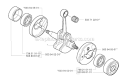 Crankshaft Diagram and Parts List for 326RX 2002-08 Husqvarna Brush Cutter