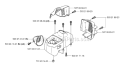 Cylinder Cover Diagram and Parts List for 326RX 2006-04 Husqvarna Brush Cutter