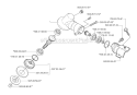 Bevel Gear Diagram and Parts List for 326RX 2007-01 Husqvarna Brush Cutter