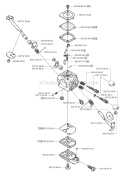 Carburetor Details Diagram and Parts List for 326RX 2007-01 Husqvarna Brush Cutter