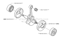 Crankshaft Diagram and Parts List for 326RX 2007-01 Husqvarna Brush Cutter