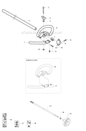Shaft  Handle 2 Diagram and Parts List for 326RX 2009-05 Husqvarna Brush Cutter