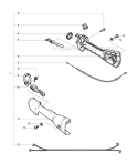 Throttle Controls 1 Diagram and Parts List for 326RX 2009-05 Husqvarna Brush Cutter
