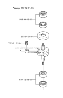 Page F Diagram and Parts List for 326 HD 60 X-Series 2002-02 Husqvarna Hedge Trimmer