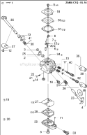 Page C Diagram and Parts List for 326 HD 60 X-Series 2003-01 Husqvarna Hedge Trimmer