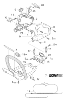 Page J Diagram and Parts List for 326 HD 75 X-Series 2002-02 Husqvarna Hedge Trimmer