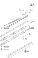 Page G Diagram and Parts List for 326 HD 75 X-Series 2002-02 Husqvarna Hedge Trimmer