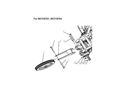 Part Location Diagram of 587982801 Husqvarna Cotter