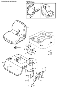 Part Location Diagram of 597553401 Husqvarna BUMPER.3/8-16.INTERNAL THREAD