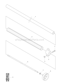 Shaft 1 Diagram and Parts List for 327P4 2012-10 Husqvarna Pole Saw