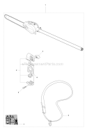 Saw Attachment (1100Mm) Diagram and Parts List for 327P4 2012-10 Husqvarna Pole Saw