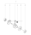 Crankshaft Diagram and Parts List for 327P4 2012-10 Husqvarna Pole Saw