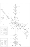 Carburetor Diagram and Parts List for 327PT5S 2011-06 Husqvarna Pole Saw