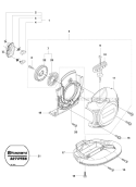 Part Location Diagram of 505198301 Husqvarna Starter Assembly