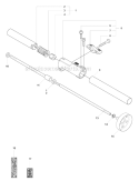 Shaft Diagram and Parts List for 327RDX 2008-03 Husqvarna Brush Cutter