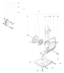 Starter 1 Diagram and Parts List for 327RDX 2008-03 Husqvarna Brush Cutter