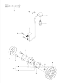 Ignition System  Clutch Diagram and Parts List for 327RDX 2012-01 Husqvarna Brush Cutter