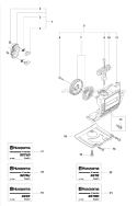 Starter 1 Diagram and Parts List for 327RDX 2012-01 Husqvarna Brush Cutter