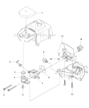 Carburetor  Air Filter Diagram and Parts List for 327RDX 2012-01 Husqvarna Brush Cutter