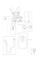 Harness Diagram and Parts List for 327RJX 2008-03 Husqvarna Brush Cutter