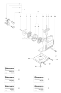 Starter 1 Diagram and Parts List for 327RJX 2008-03 Husqvarna Brush Cutter