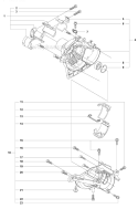 Crankcase Diagram and Parts List for 327RJX 2009-10 Husqvarna Brush Cutter