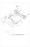 Handle  Controls Diagram and Parts List for 327RJX 2012-01 Husqvarna Brush Cutter