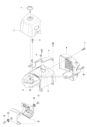 Cover 1 Diagram and Parts List for 327RJX 2012-01 Husqvarna Brush Cutter