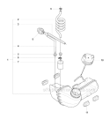 Fuel Tank Diagram and Parts List for 327RX 2008-03 Husqvarna Brush Cutter