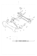 Handle  Controls Diagram and Parts List for 327RX 2008-03 Husqvarna Brush Cutter
